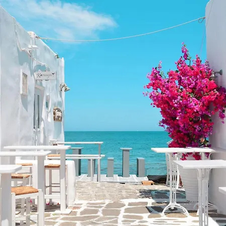 Premium Naxos Family With Private Balcony Modern Furnishing Villa *
