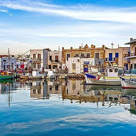 Premium Naxos Family With Private Balcony Modern Furnishing Villa *